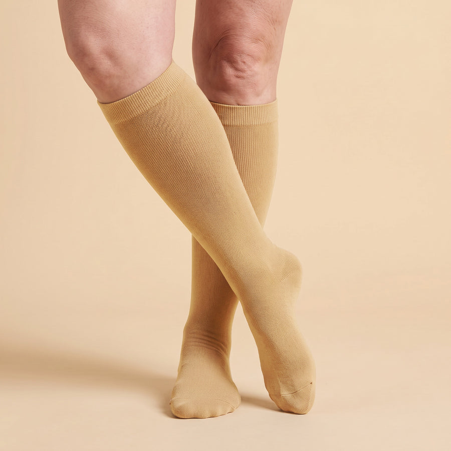 Tan Compression Socks