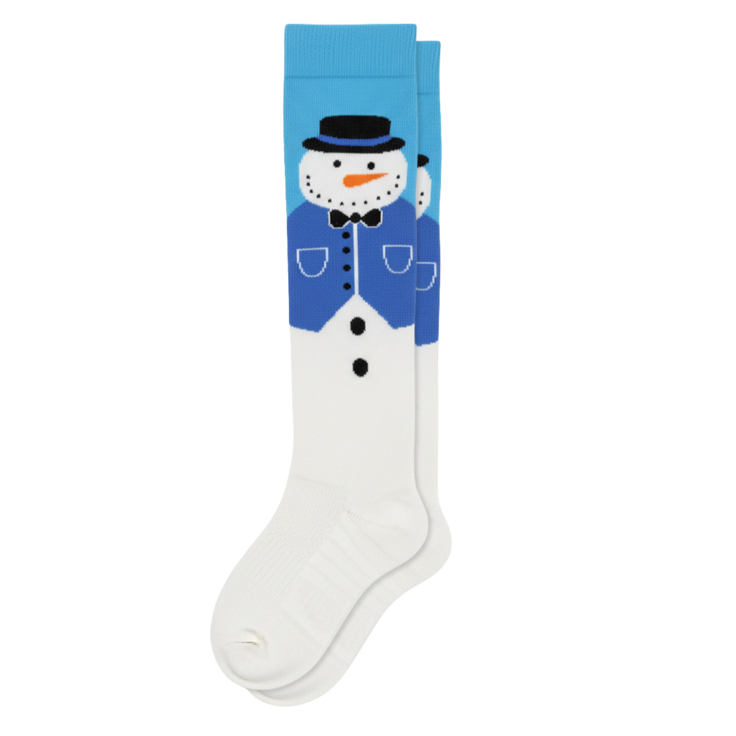Blue Snowman Compression Socks