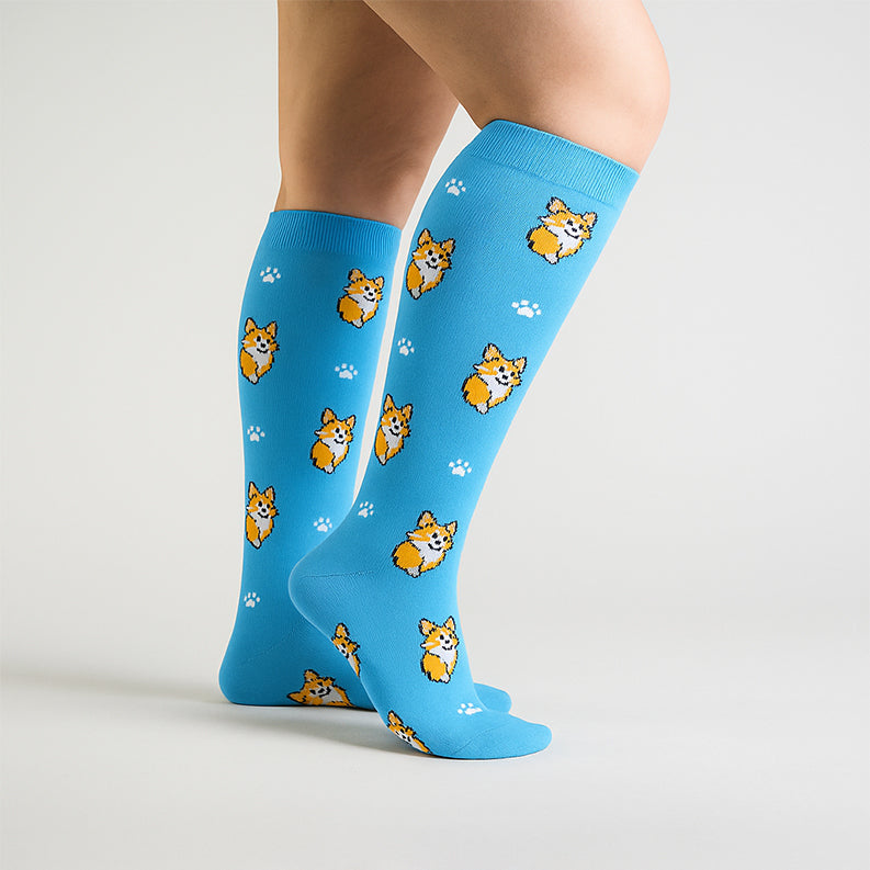 Corgi Friends Compression Socks