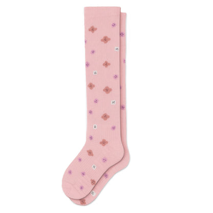 Tiny Pink Blossoms Compression Socks