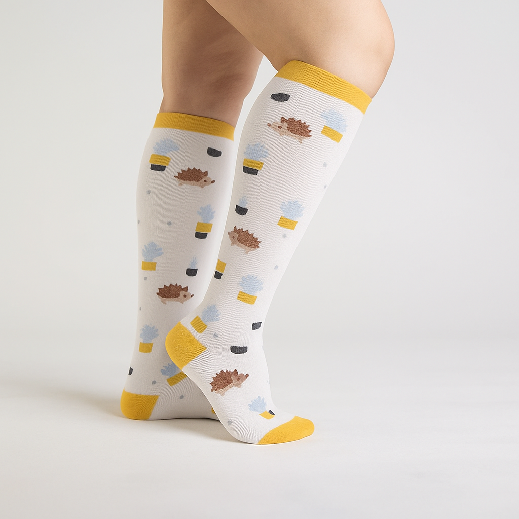 Hedgehog Joy Compression Socks